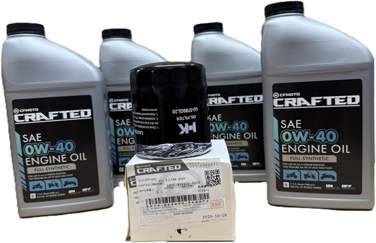 FULLY SYNTHETIC OIL CHANGE KIT FOR A CF-MOTO 4QT. U10 PRO Z10 U10XL PRO CF-852021-00822