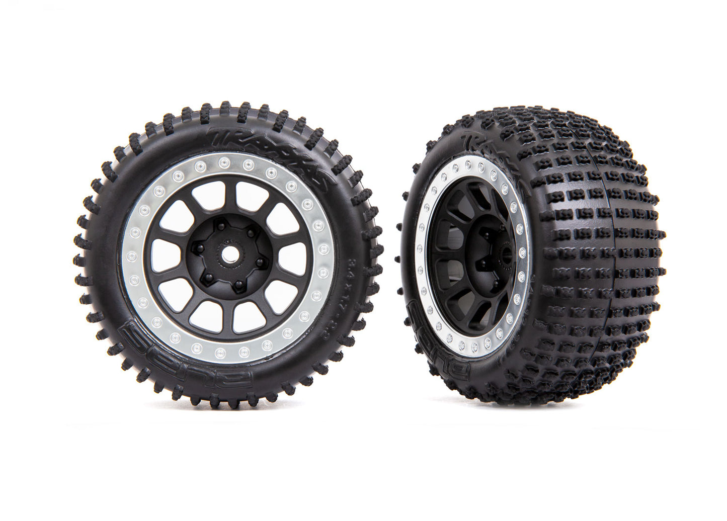 2.2" Gray Multi-Spoke Wheels with Alias Tires (2)