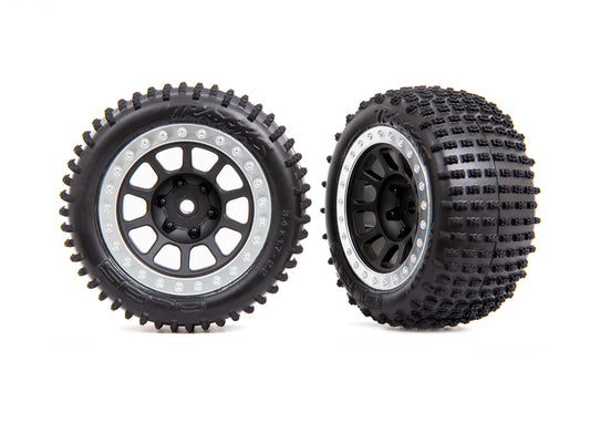 2.2" Gray Multi-Spoke Wheels with Alias Tires (2)