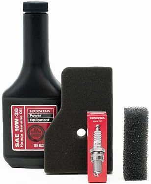 Honda EU2000i / EU2200i / EB2000I Generator Tune-Up Kit - Includes 17211-Z07-000 Air Filter, 17218-Z07-000 Outer filter, 98056-55777 Spark Plug and 08213-10W30 12oz Bottle of 10W-30 Oil