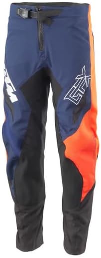 KTM Kids Gravity-FX Offroad Motocross Pants Blue/Orange/Black (US, Alpha, XS)