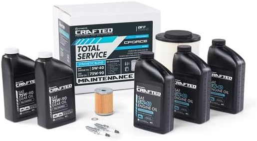 CF-MOTO UFORCE 1000 5 QUART FULL SERVICE KIT (3) 5W-40 ENGINE OIL (2) 75W-90 GEAR OIL '22-'26 UFORCE 1000 XL 1000 (CF-852022-00006)
