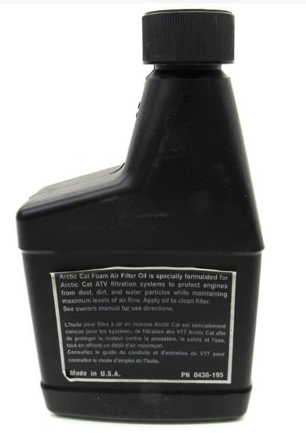 OEM Air Filter Oil for Arctic Cat Prowler Wildcat ATV Foam Filters 12 FL.Ounces (0436-195)
