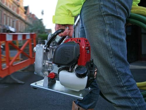 Honda Power Equipment WX10 52 PSI 4-Stroke Commercial Engine Gasoline Powered Water Pump with Hose Adapter, Suction Hose, Clamps, and Strainer