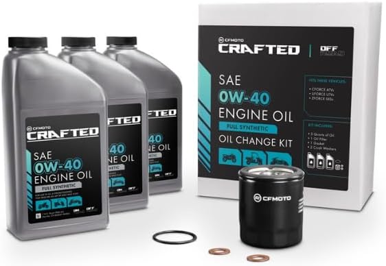 CF-MOTO Synthetic 0w-40 Engine Oil Change Kit CForce UForce ZForce 3 Quart CF-852021-00821