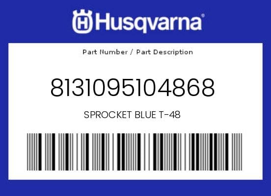 Husqvarna Genuine SPROCKET BLUE T-48-8131095104868