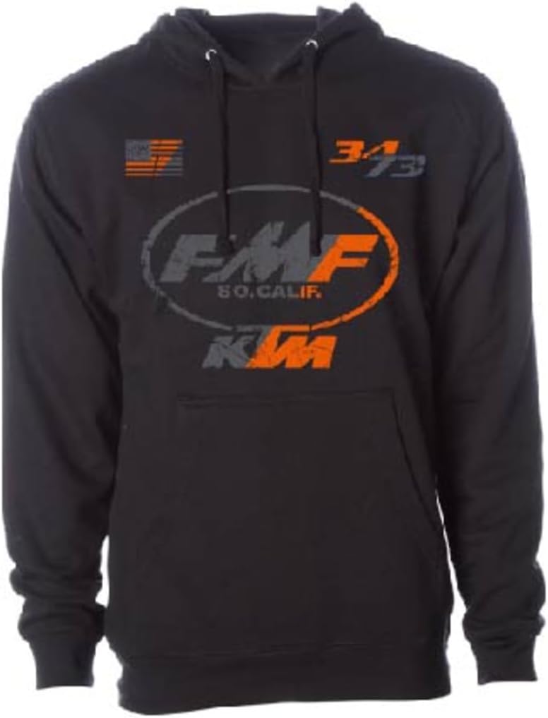 KTM Men's FMF Since 34-73 Graphic Hoodie, Black & Navy, Sizes S-XXL