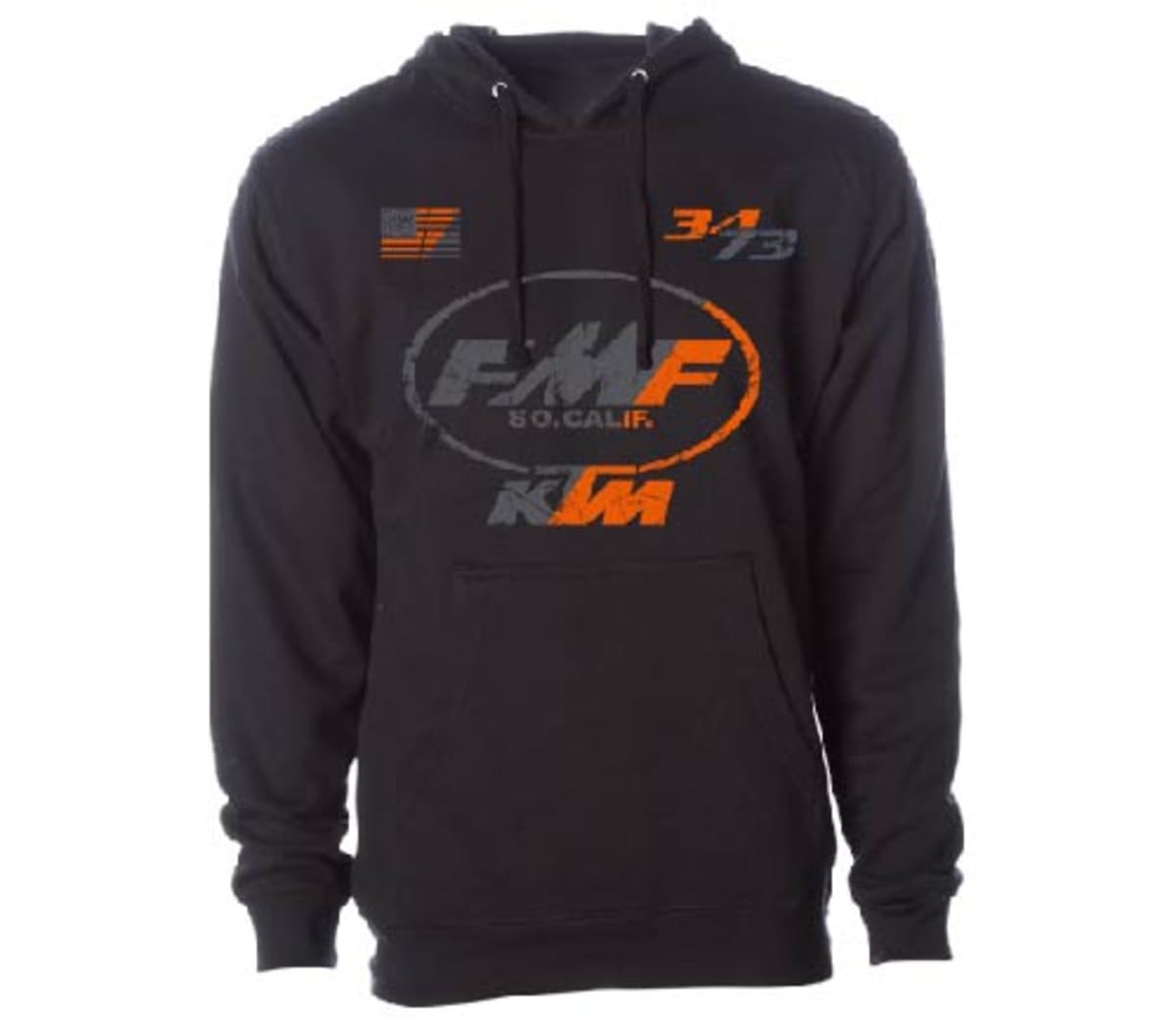 KTM Men's FMF Since 34-73 Graphic Hoodie, Black & Navy, Sizes S-XXL