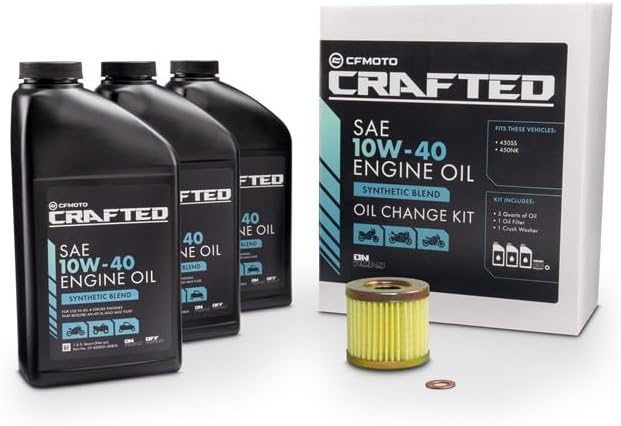 CF-MOTO 10W40 OIL CHANGE KIT FOR CFMOTO 450SS 450NK 450CL-C IBEX 450 CF-852021-00814 (SEE FITMENT)