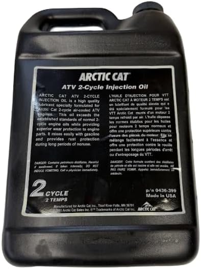 Arctic Cat 2-Cycle Injection Oil for ATV, 1 Gallon, 32 Fluid Ounces