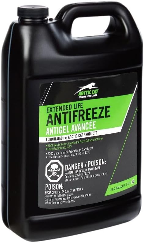 Arctic Cat 2436-871 Extended Life Anti-Freeze 60 40 Mix 1 Gallon Jug Coolant