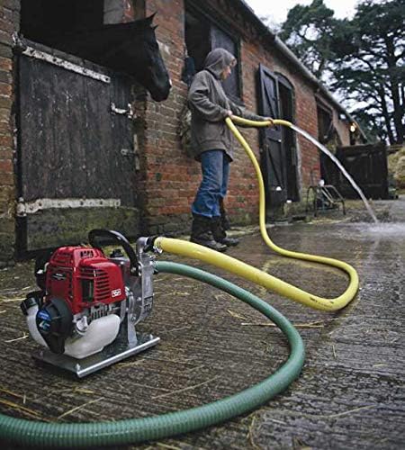 Honda Power Equipment WX10 52 PSI 4-Stroke Commercial Engine Gasoline Powered Water Pump with Hose Adapter, Suction Hose, Clamps, and Strainer
