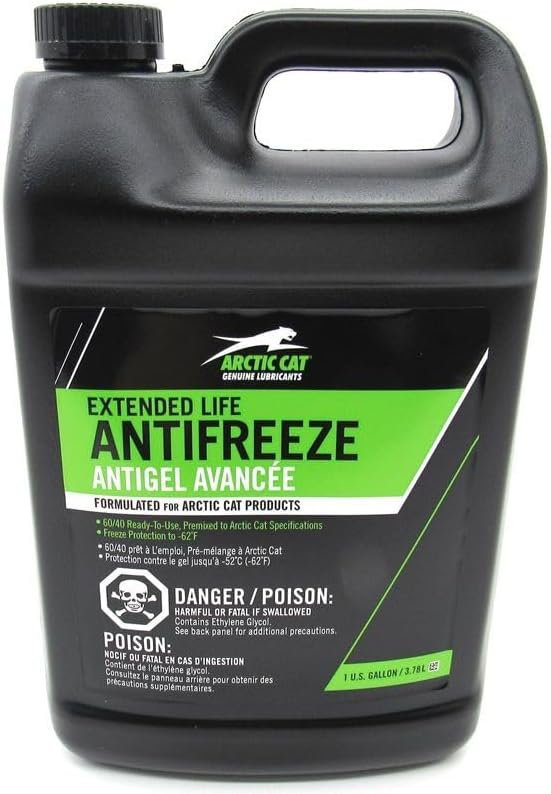 Arctic Cat 2436-871 Extended Life Anti-Freeze 60 40 Mix 1 Gallon Jug Coolant