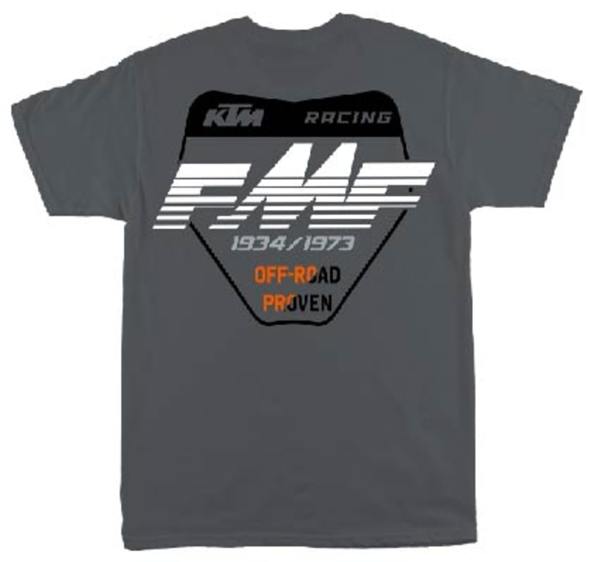 KTM Men's FMF Plated Graphic T-Shirt, Natural, Black & Charcoal, S-XXL