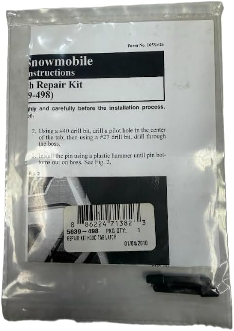 ARCTIC CAT M SERIES & CROSSOVER HOOD LATCH TAB REPAIR KIT '05-'11 5639-498