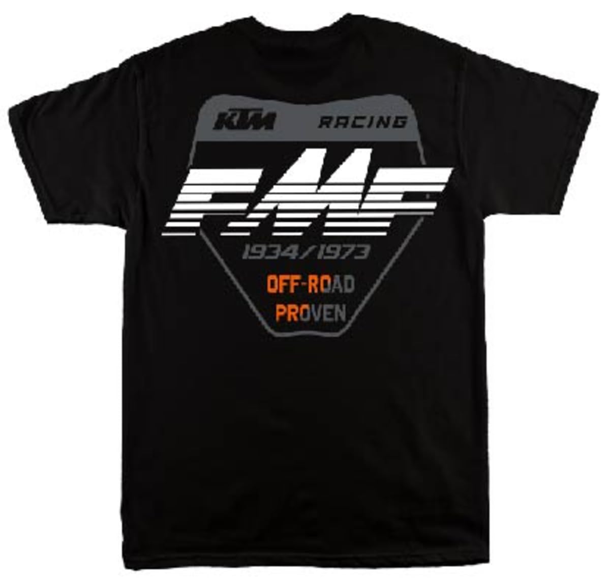 KTM Men's FMF Plated Graphic T-Shirt, Natural, Black & Charcoal, S-XXL
