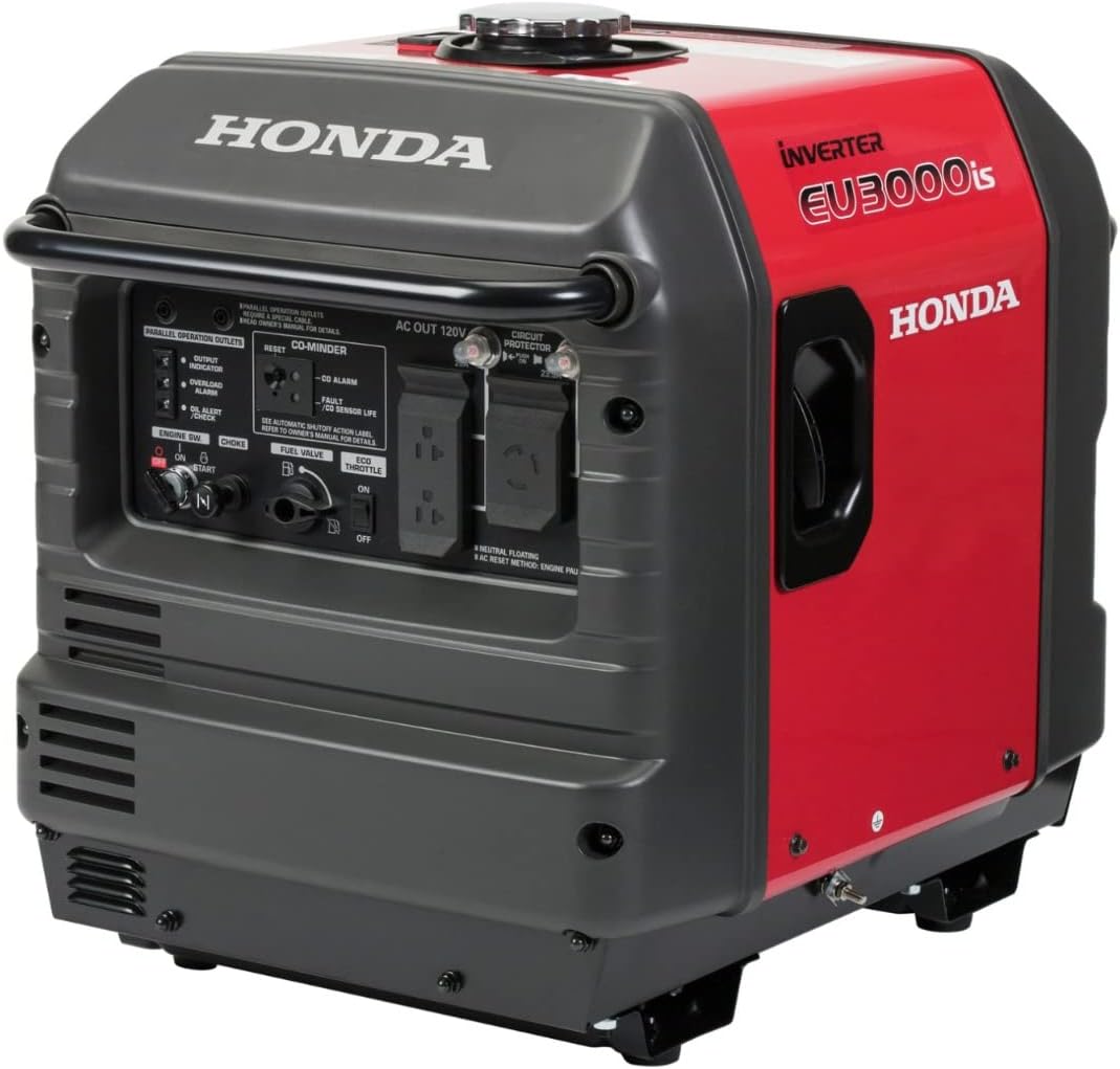 Honda EU3000IS1AN 3000-Watt 120-Volt Inverter Generator with CO-MINDER - 49-State 664270