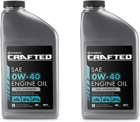 2 PACK Full Synthetic CF-MOTO ATV UTV 0W-40 QUARTS CF-852021-00806 CFORCE ZFORCE UFORCE U10 PAPIO IBEX