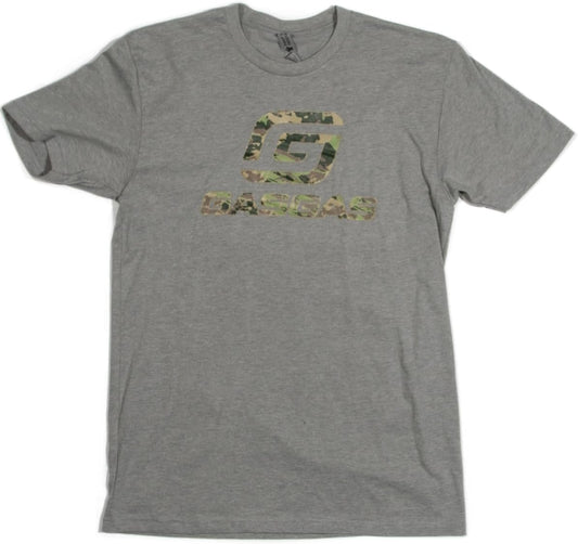 Camo Fill Logo Graphic T-Shirt, Green, Grey Heather & Black, S-XXL