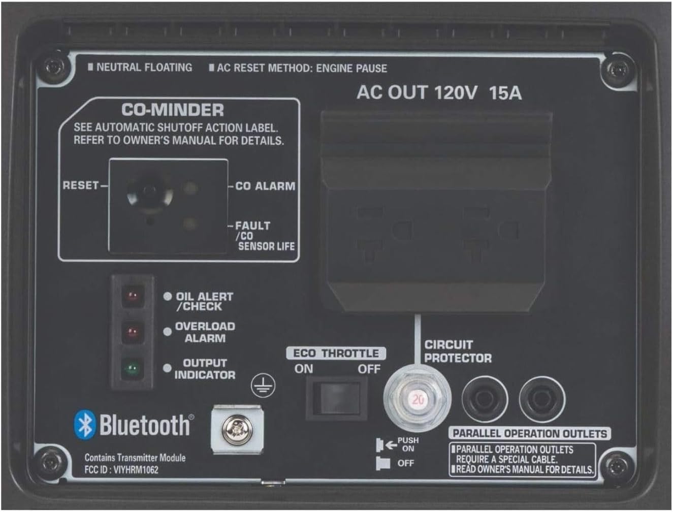 Honda EU2200ITAN 2200-Watt 120-Volt Super Quiet Portable Inverter Generator with CO-Minder