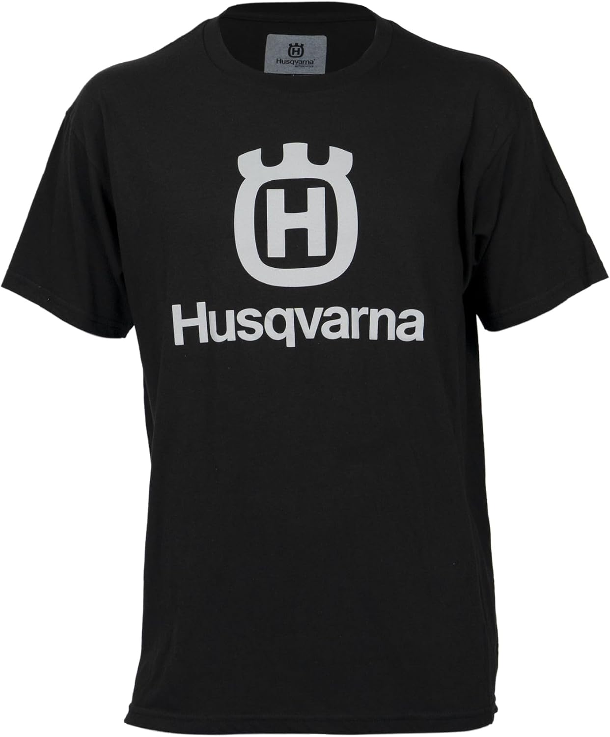 Husqvarna Motorcycles Stacked Logo Tee, Black