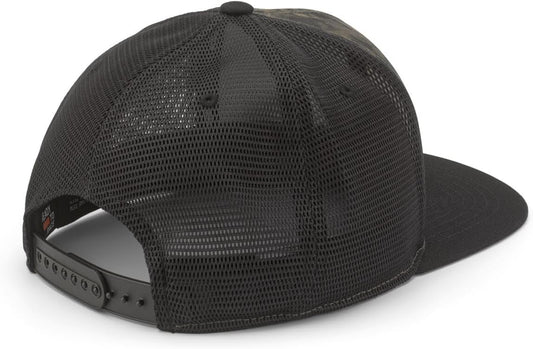 KTM Camo Trucker Hat, Mesh Back Snapback Cap, Black