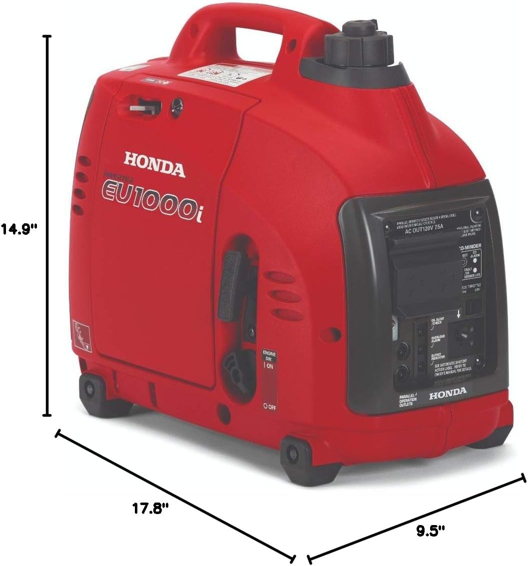 Honda 663510 EU1000i 1000 Watt Portable Inverter Generator with Co-Minder