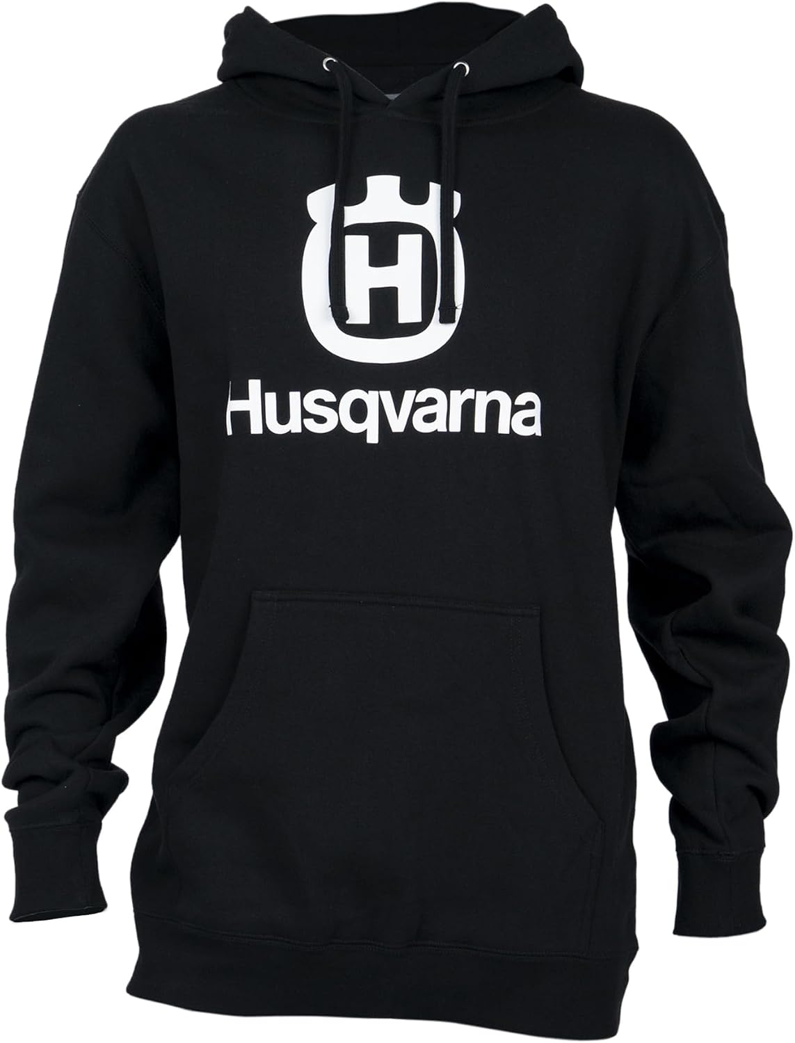 Husqvarna Motorcycles Men's Stacked Logo Hoodie, Black