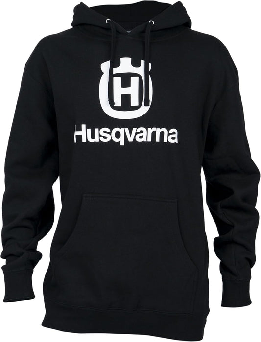 Husqvarna Motorcycles Men's Stacked Logo Hoodie, Black