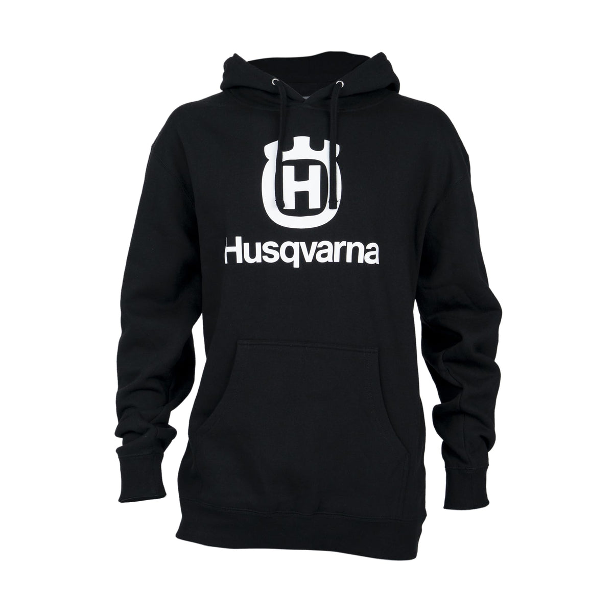 Husqvarna Motorcycles Men's Stacked Logo Hoodie, Black
