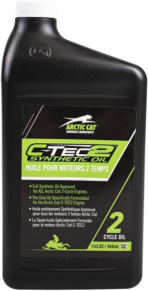 Arctic Cat New OEM 2-Cycle C-TEC2 Synthetic Injection Oil 1-quart, 8639-118