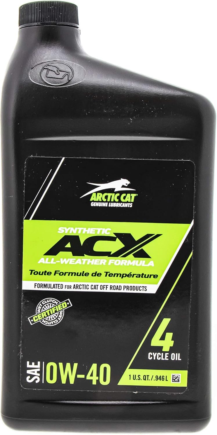 Acx 0w-40 Synthetic Oil, Quart Arctic Cat