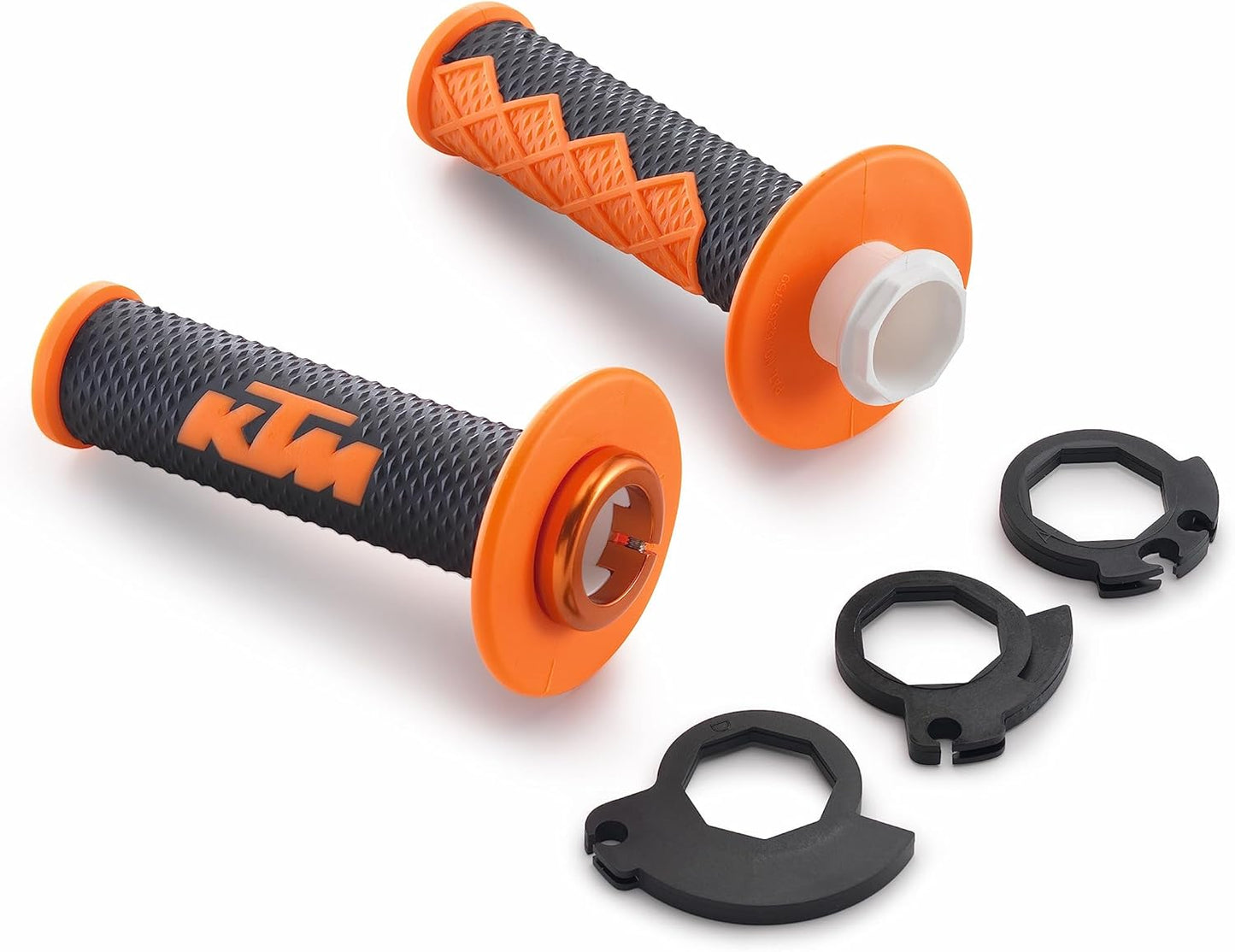 KTM Closed Lock On Hand Grip Set, 300, 350, 450, 500, XC, XC-W, SX-F, EXC-F, 1999-2016 (78102924000)