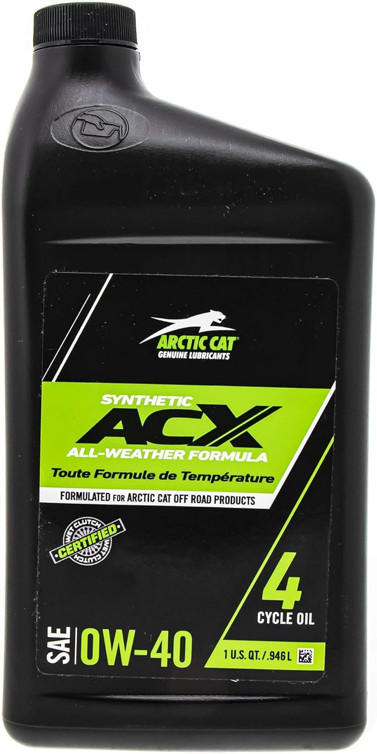 Arctic Cat 2436-851 ACX 0W-40 Synthetic 2 Quart Oil Change Kit for Alterra Prowler