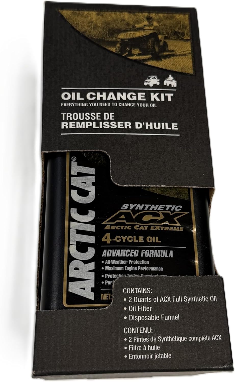 ATV OIL CHANGE KIT ARCTIC CAT 550 H1 650 H1 700H1 1000 H2 (1436-438) 2 QUART SYNTH.