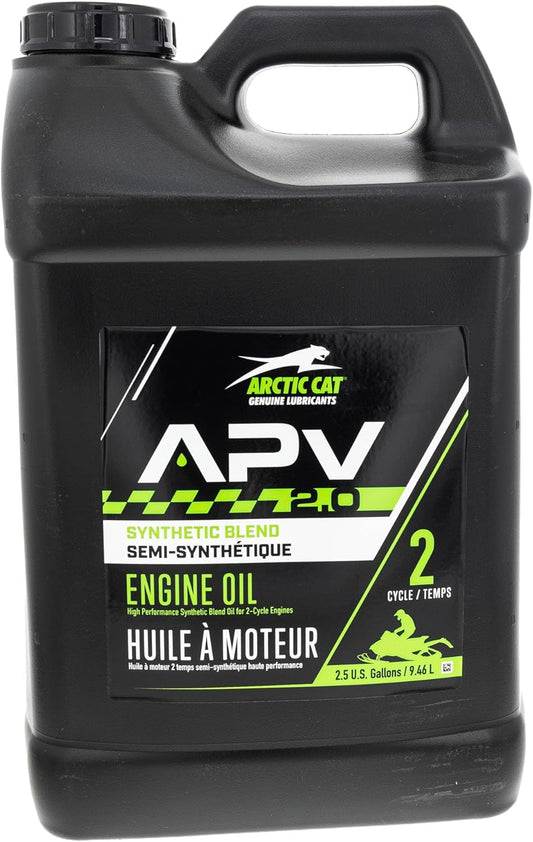 Arctic Cat 671-00039-006 APV 2.0 Synthetic Blend 2-Stroke Injection Oil 2.5 Gal Replaces Mineral Oil & APV