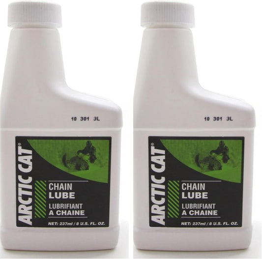 2 Pack Non-Synthetic Chain Lube Oil For Arctic Cat Chaincase - 8 ounces (4639-363) 1974-2008 Snowmobile