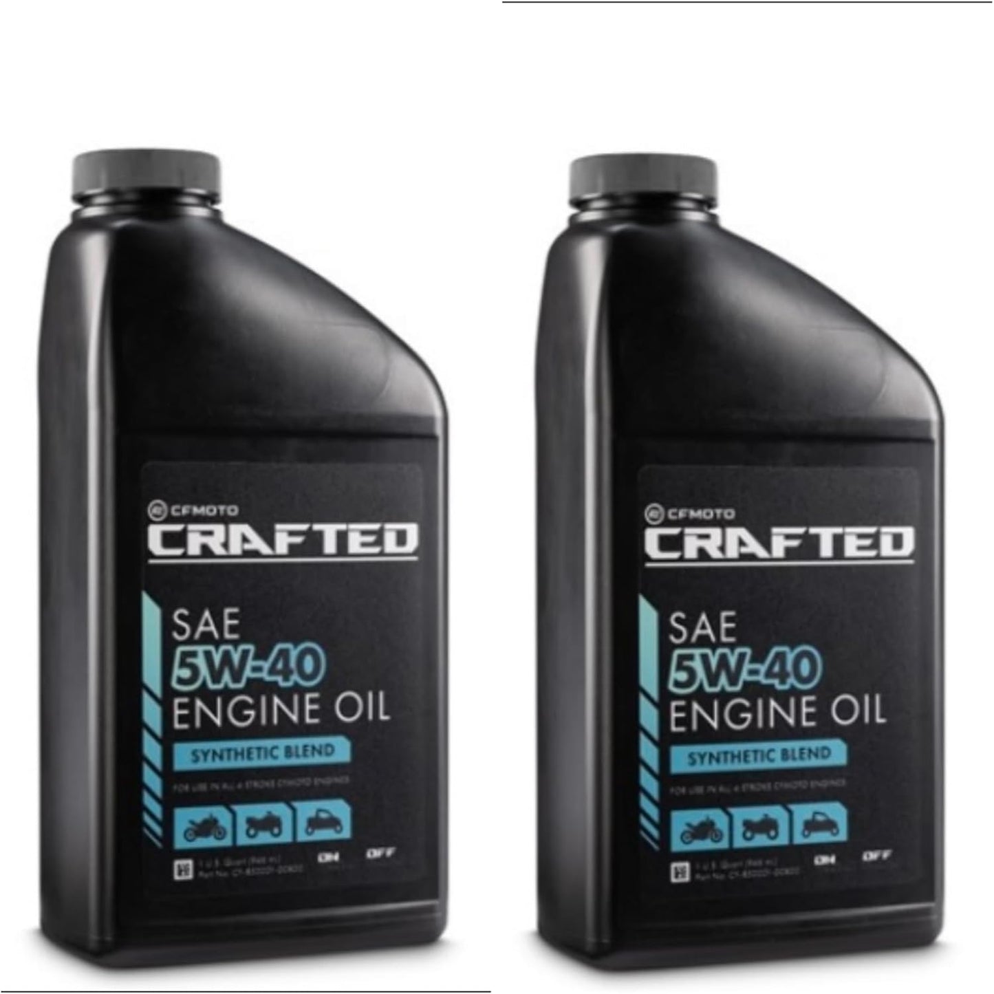 2 QUART PACK ATV & UTV 5W40 CF-MOTO SYNTHETIC BLEND CF-852021-00809 UFORCE U10 ZFORCE IBEX PAPIO